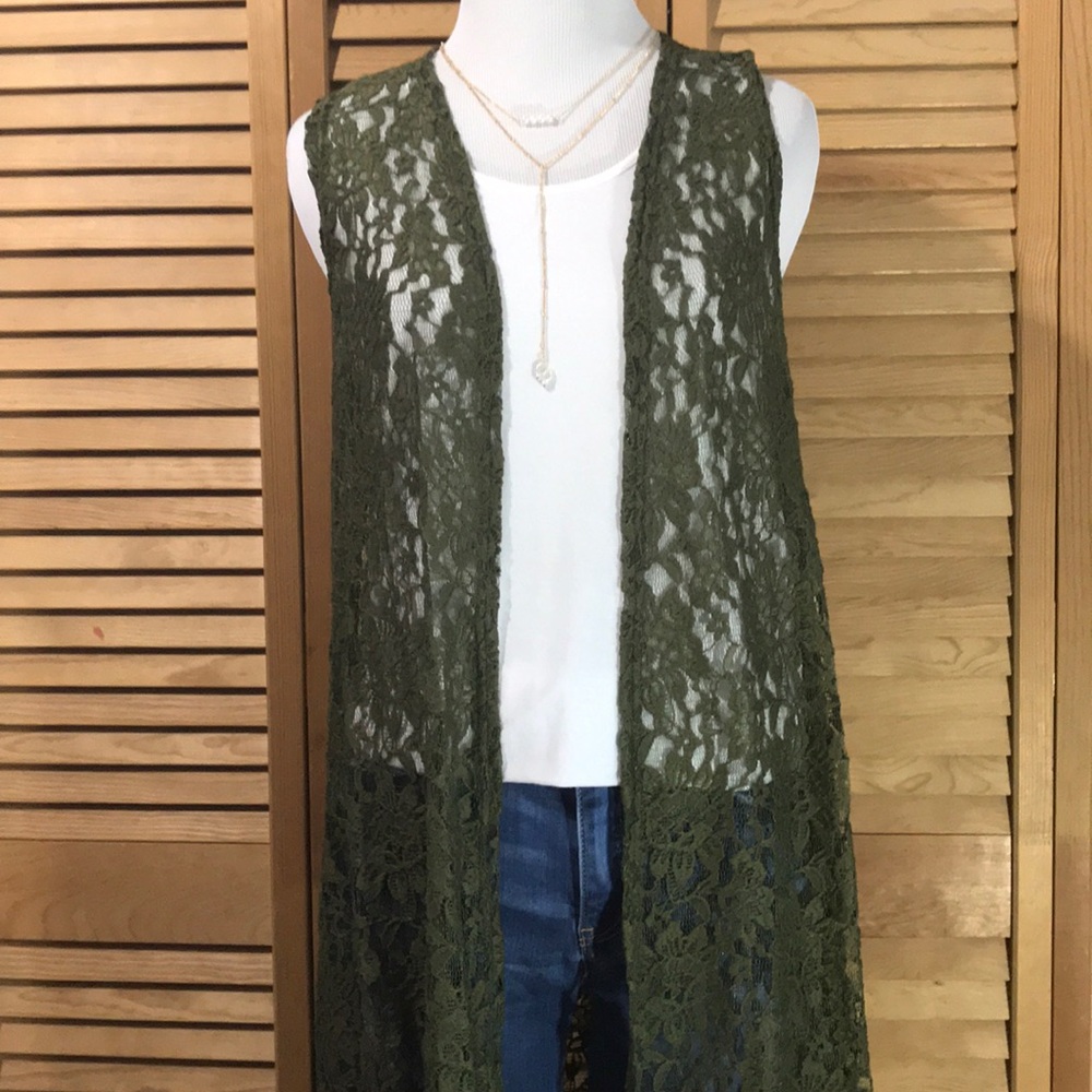 NWT LuLaRoe Joy Green Lace Small
